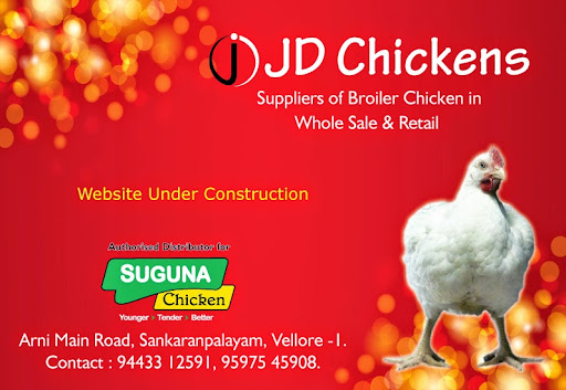 JD Chickens, Arni Rd, Sankaranpalayam, Vellore, Tamil Nadu 632001, India, Meat_Wholesaler, state TN