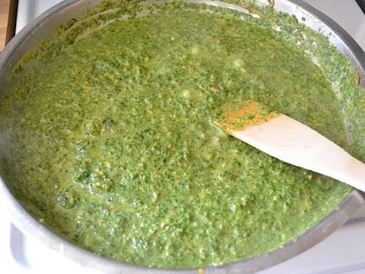 indian style creamed spinach
