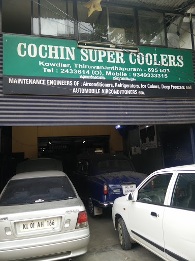 Cochin Super Coolers, Site 4, Pattom Kowdiar Rd, Kowdiar, Thiruvananthapuram, Kerala 695003, India, Air_Conditioning_Repair_Shop, state KL