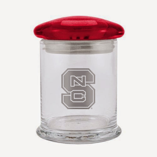  North Carolina State Wolfpack 12 oz. Small Candy Jar with Satin Etch Logo
