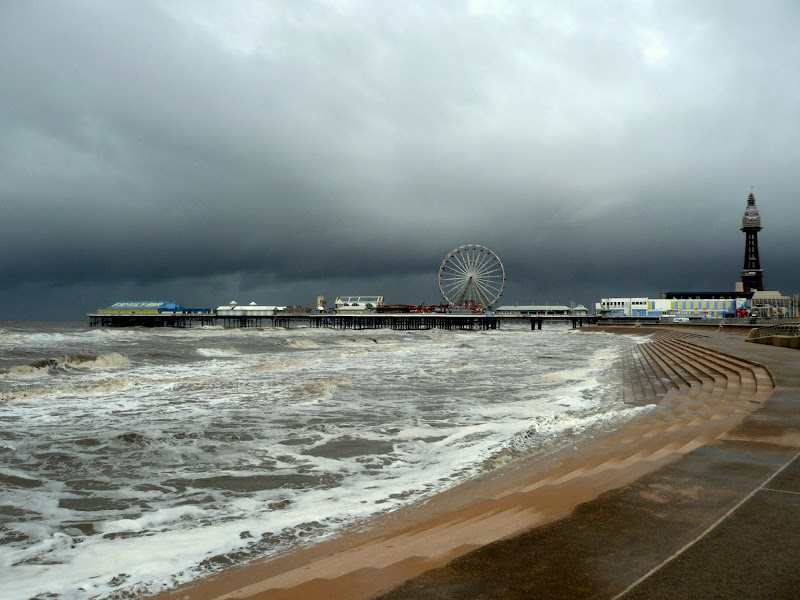 Stormy scenes at Blackpool