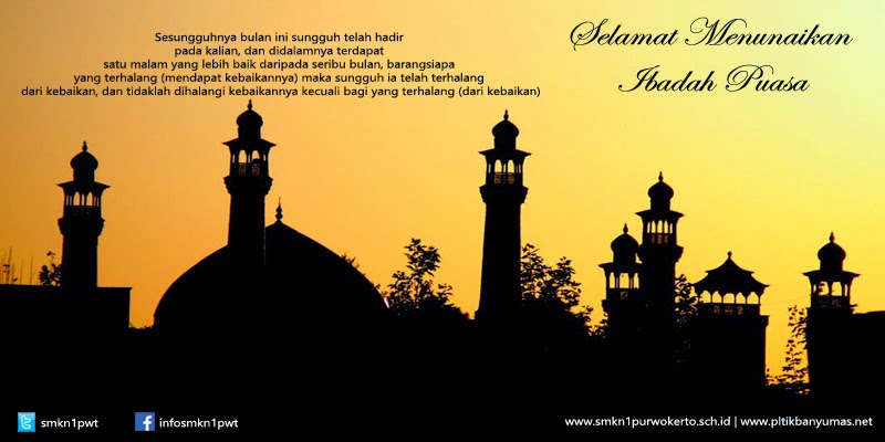 Marhaban ya Ramadhan  SMK Negeri 1 Purwokerto