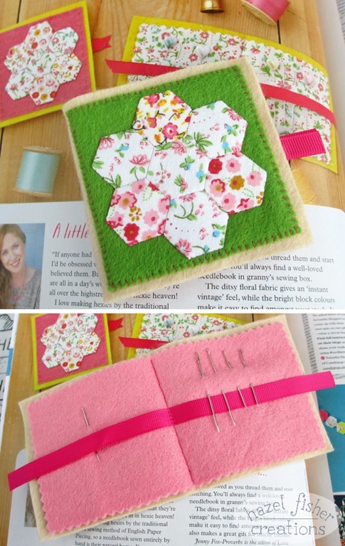 April 3 march review Mollie Makes needlecase sewing hazelfishercreations