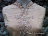 Bahan kebaya panjang cream Bahan kebaya panjang cream