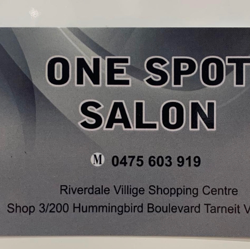 One spot salon logo