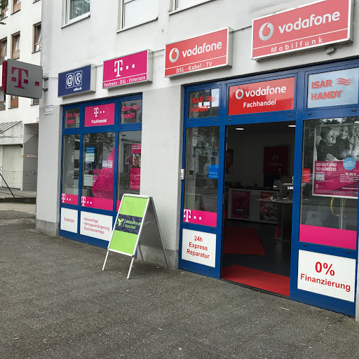 Vodafone und Telekom Shop Isar Handy Geretsried Wolfratshausen logo