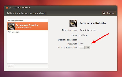 Ubuntu 12.10 - Account Utente