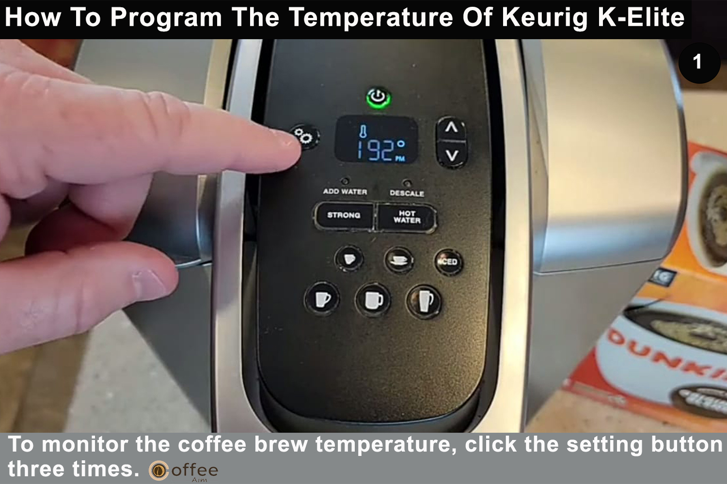 Keurig KElite Programming Instructions