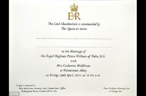 Prince+william+and+kate+middleton+wedding+invitation