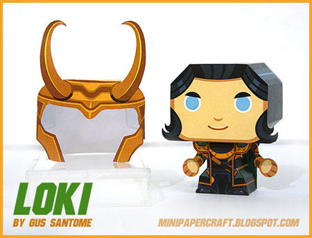 Mini Loki Paper Toy