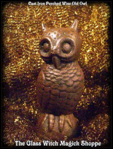Cast Iron Perched Wise Old Owl Gd 13 00