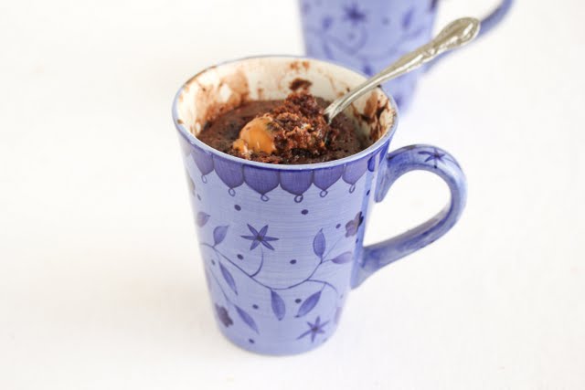 Chocolate Caramel Mug Cake