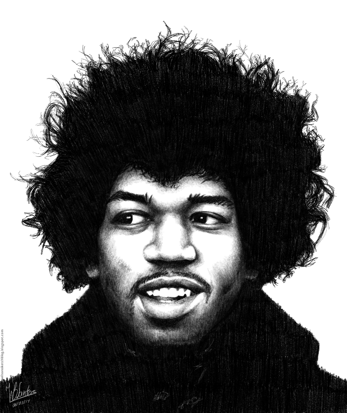 Jimi Hendrix - Experience (Pencil drawing)