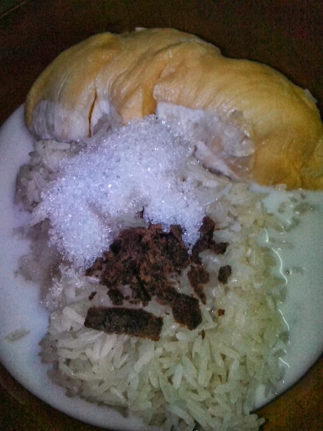Pulut Durian Yang Sedap resepi pulut durian, pulut durian, pulut durian yang sedap, cara buat pulut durian, cara nak buat, bubur durian, resepi, makanan best, makanan,