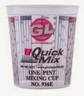  Quick Mix Measuring/Mixing Cups Pint #916 (100/Case) Graduated