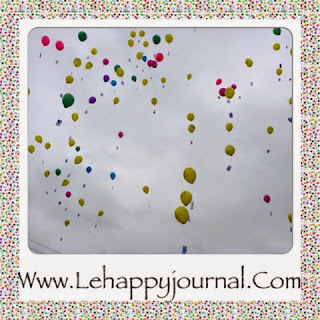 téléthon 2014, laché de ballons, scientrier, happy journal