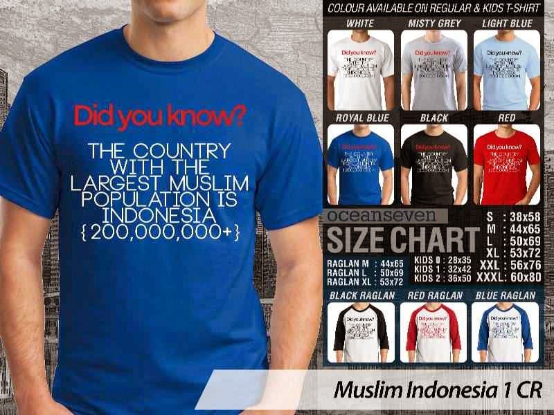 Kaos Muslim Muslim Indonesia 1 CR
