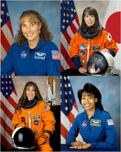 Four Women In Space At The Same Time
