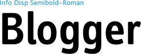 blogger logo font