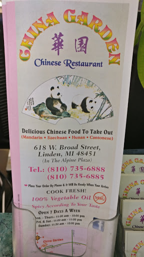 Restaurant «China Garden», reviews and photos, 618 W Broad St, Linden, MI 48451, USA