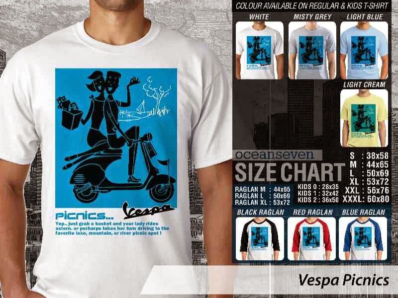 Kaos motor Vespa Picnics