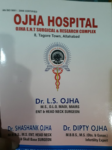 Ojha Hospital, Near Parvati Hospital, Anukool Chandra Banarjee Road, Tagore Town, Allahabad, Uttar Pradesh 211002, India, ENT_Specialist, state UP