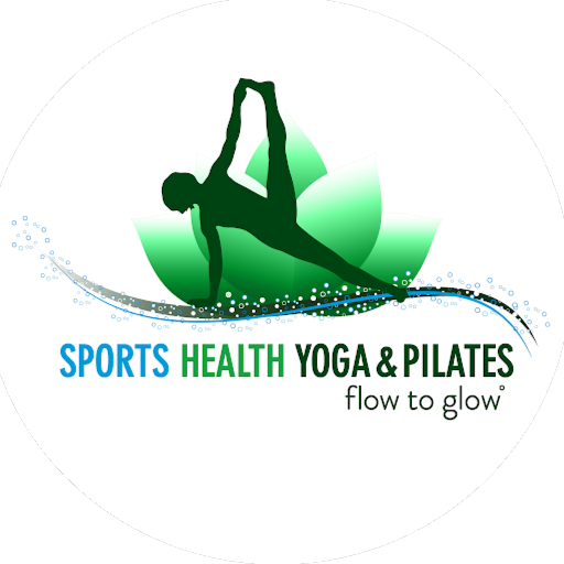 SPORTS HEALTH YOGA & PILATES flow to glow logo