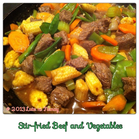 Stir-fried Beef and Vegetables