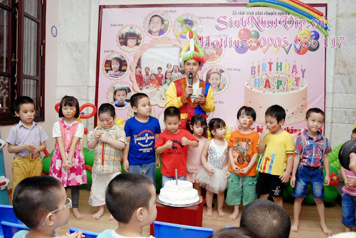Sinh Nhật Vui tổ chức sinh nhật cho bé tại trường học Kim Liên