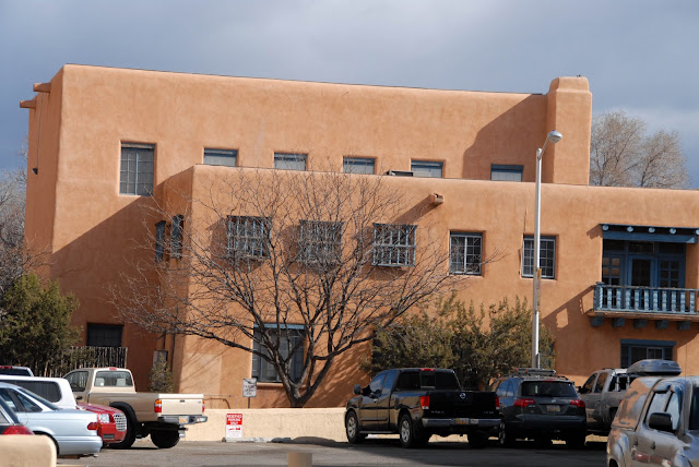 Adobe building in Santa Fe New Mexico