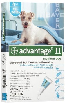  Advantage II for Dogs 4 Month Supply 11-20lbs