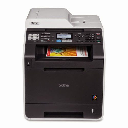  Brother MFC9460CDN, Multifunction Color Laser Printer, 16 in.x19-4/5 in.x19-2/5 in., Black/Gray