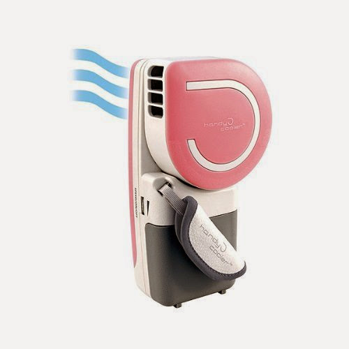 Small Fan & Mini-Air Conditioner: The Original Handy Cooler in Pink [Japan Import]