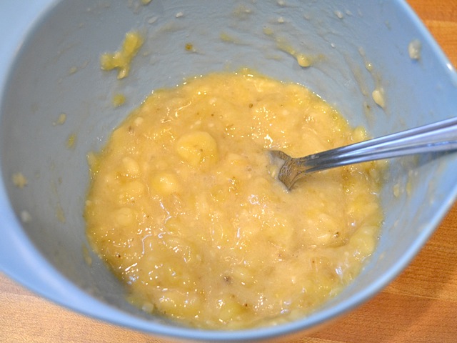 mash bananas