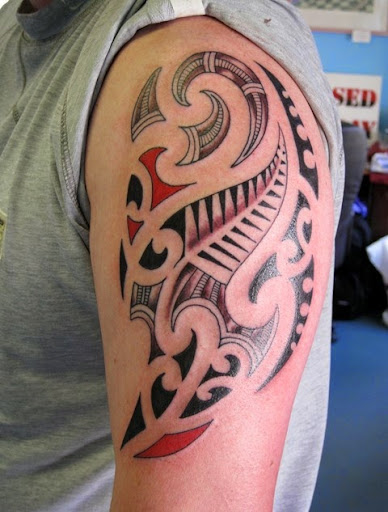 tribal tattoo designs for guys on half sleeve