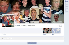 Paulie Sharer's Timeline page on Facebook