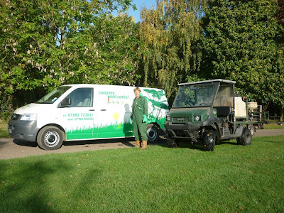 Simon Catchpole's Complete Weed Control treat our outfield
