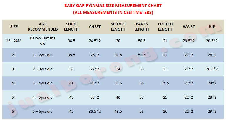 Gap Girl Shoe Size Chart