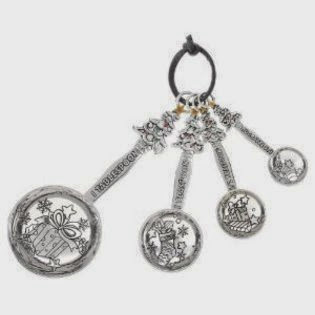 Metal Measuring Spoons - Christmas Trees