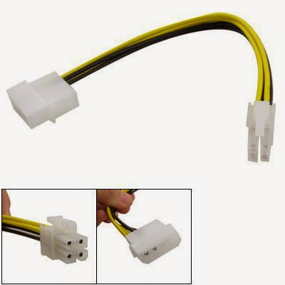 IDE ATX 3Pin to 4Pin Motherboard Power Adapter Cable