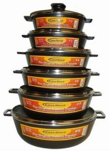  Casanova Dutch Oven Pot with Glass lid - Caldero Fundido #5 (Item HCN3015-5) (1 Pack) Made in Colombia