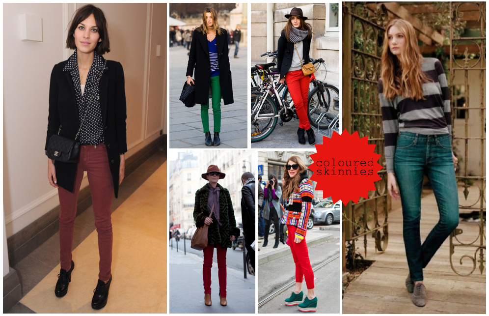 {the thrift collection}: {coloured skinnies}