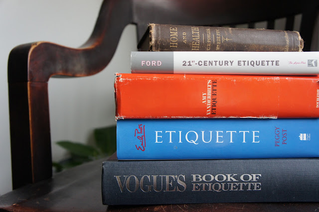 etiquette books