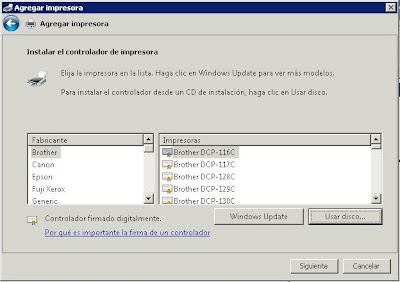 Instalar impresora de red con IP en Windows Server 2008 Imprimible Proyecto  AjpdSoft