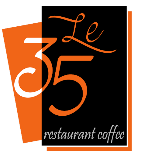 Le 35 restaurant coffee logo