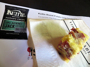 Kettle Brand Pro vs Joes Cook-Off Happy Hour, presented by Snooth, Kettle Brand Jalapeno Jack chip contributed to a Potato Chip Crusted Quiche