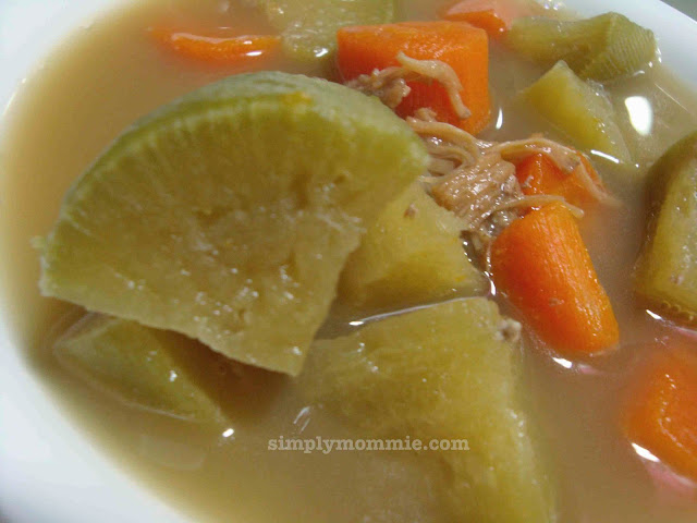 Green radish and carrot soup recipe