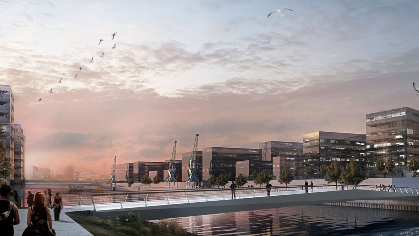 Amburgo, Germania: Gmp Wins the Pedestrian And Cycle Bridge Competition
