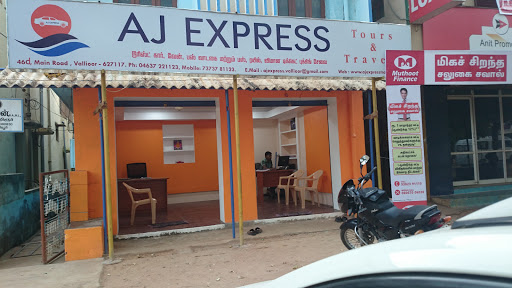 AJ EXPRESS TRAVELS, 46D Main Road, North Main Road, Tirunelveli, Vallioor, Tamil Nadu 627117, India, Travel_Agents, state TN