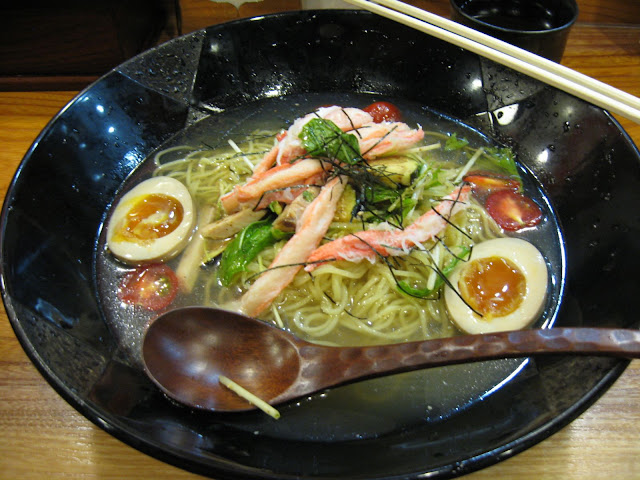 Chilled ramen in Kyoto.